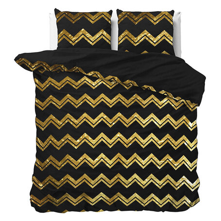 Dekbedovertrek Glamour Wave - Zwart