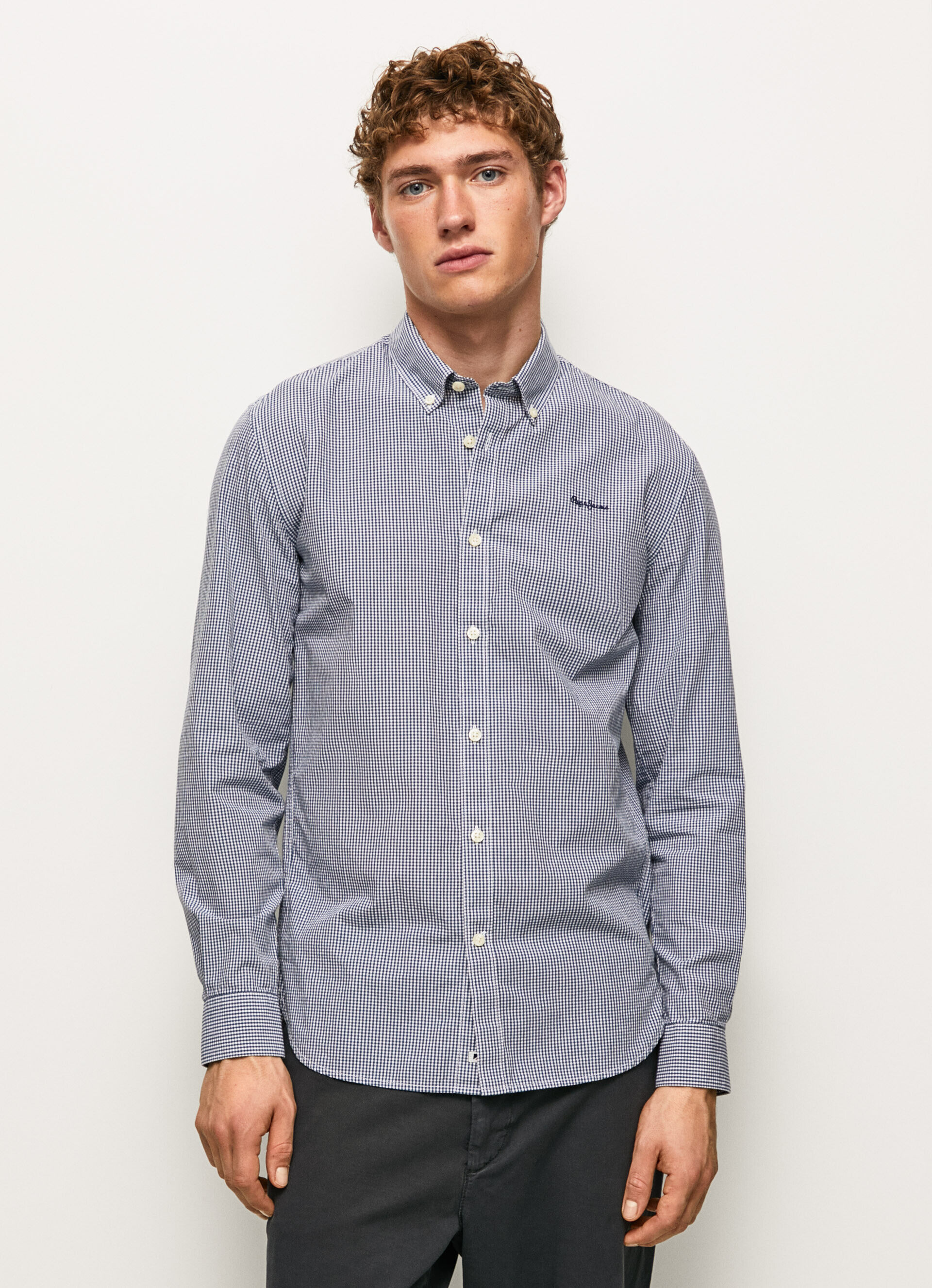 Camisa xadrez de popeline Lamar - Azul Jarman