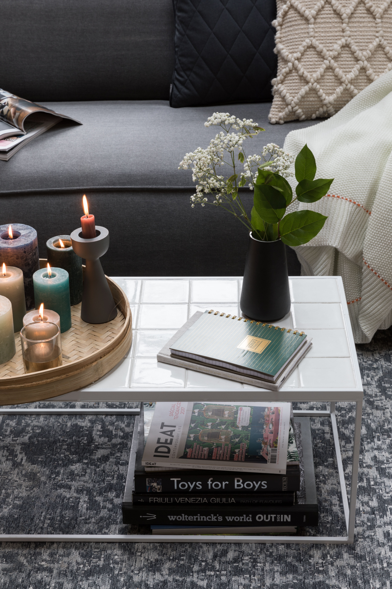 Zuiver salontafel Glazed - Zwart
