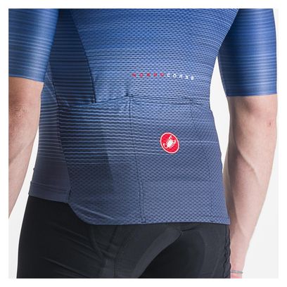 Maillot Manches Courtes Castelli Aero Race 6.0 Bleu