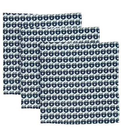 Sm?folk Stofbleer - 3-pak - 79x79 - Medieval Blue