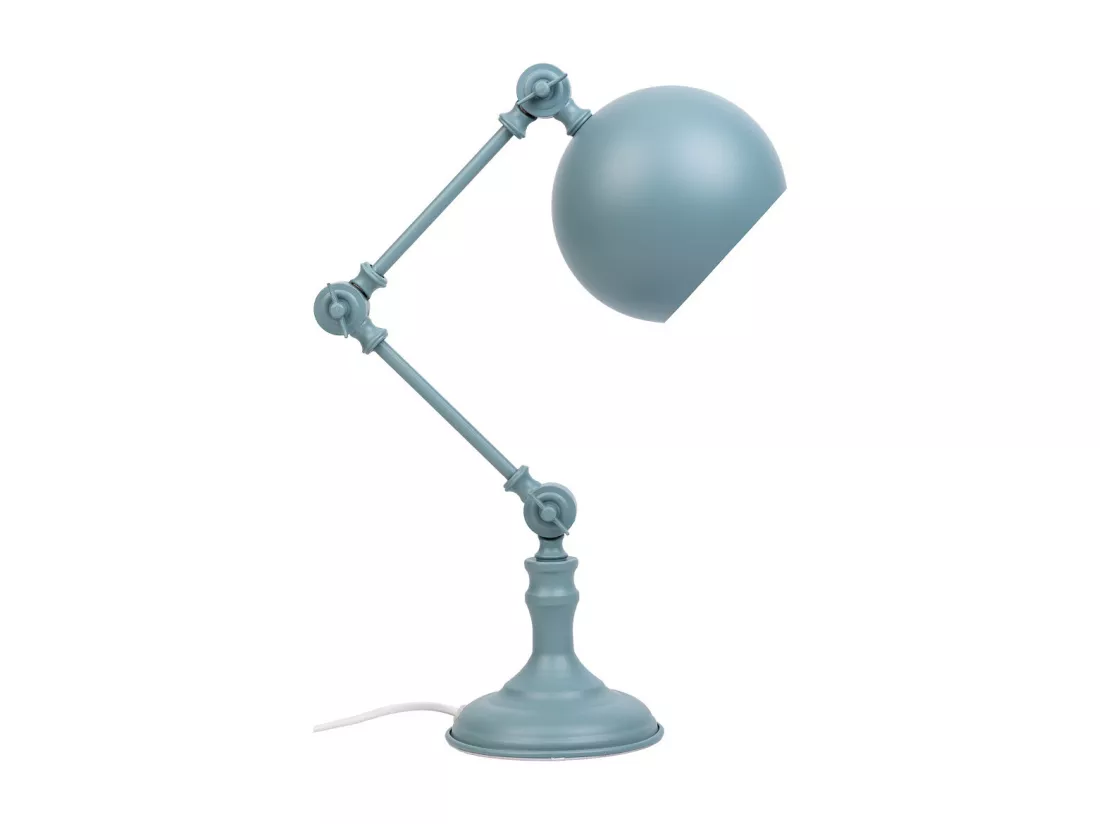 Lampe de bureau en métal gris 26x15x60h