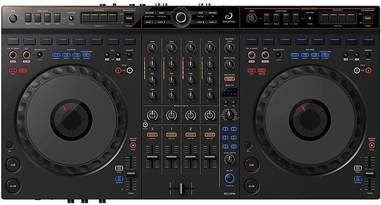 AlphaTheta - DDJ-GRV6 - DJ-Controller - Zwart - USB-C