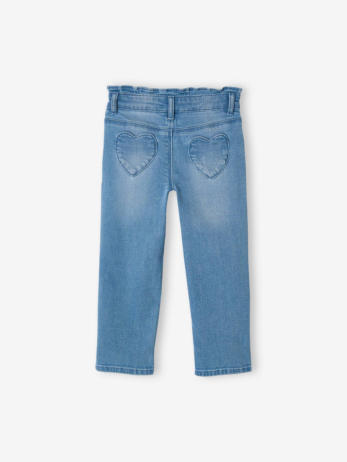 Calça jeans cropped feminina Double Stone com laços.