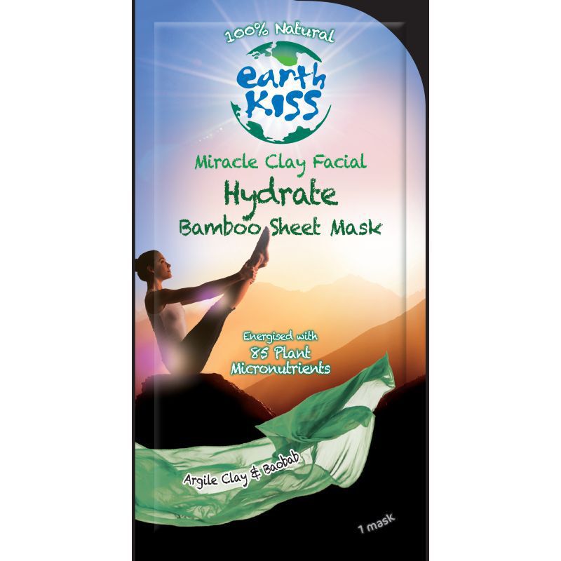 Earth Kiss Gezichtsmasker hydrate bamboo sheet 24g