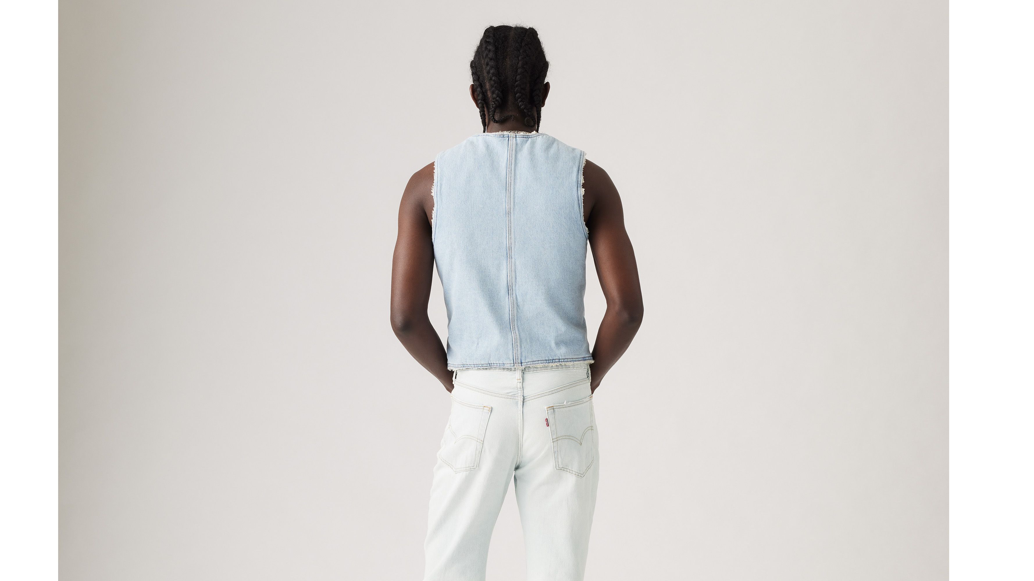 Levi's® x ERL Denim Veste sans manche Denim - Light Indigo - Bleu