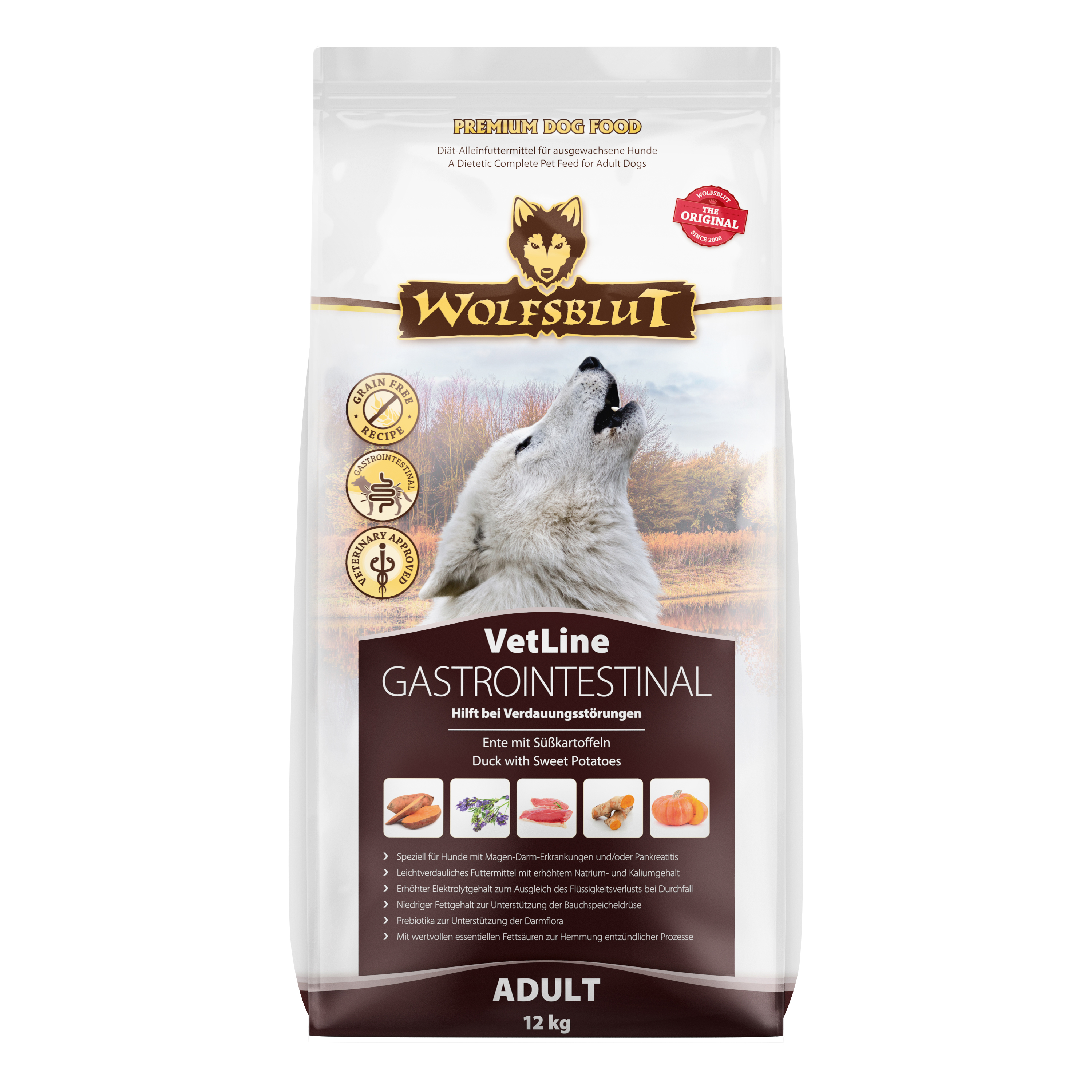 Gastrointestinal - pato com batata-doce