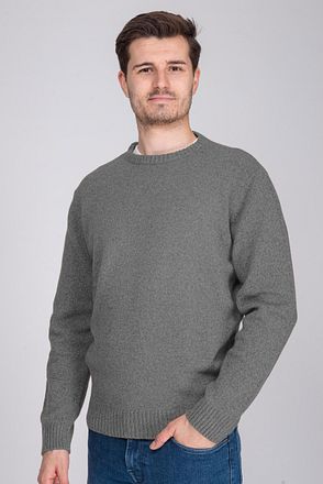 Suitable Lamswol Trui O-Hals Grijs LMBS-O-23 kl 64099 Mid Grey kopen