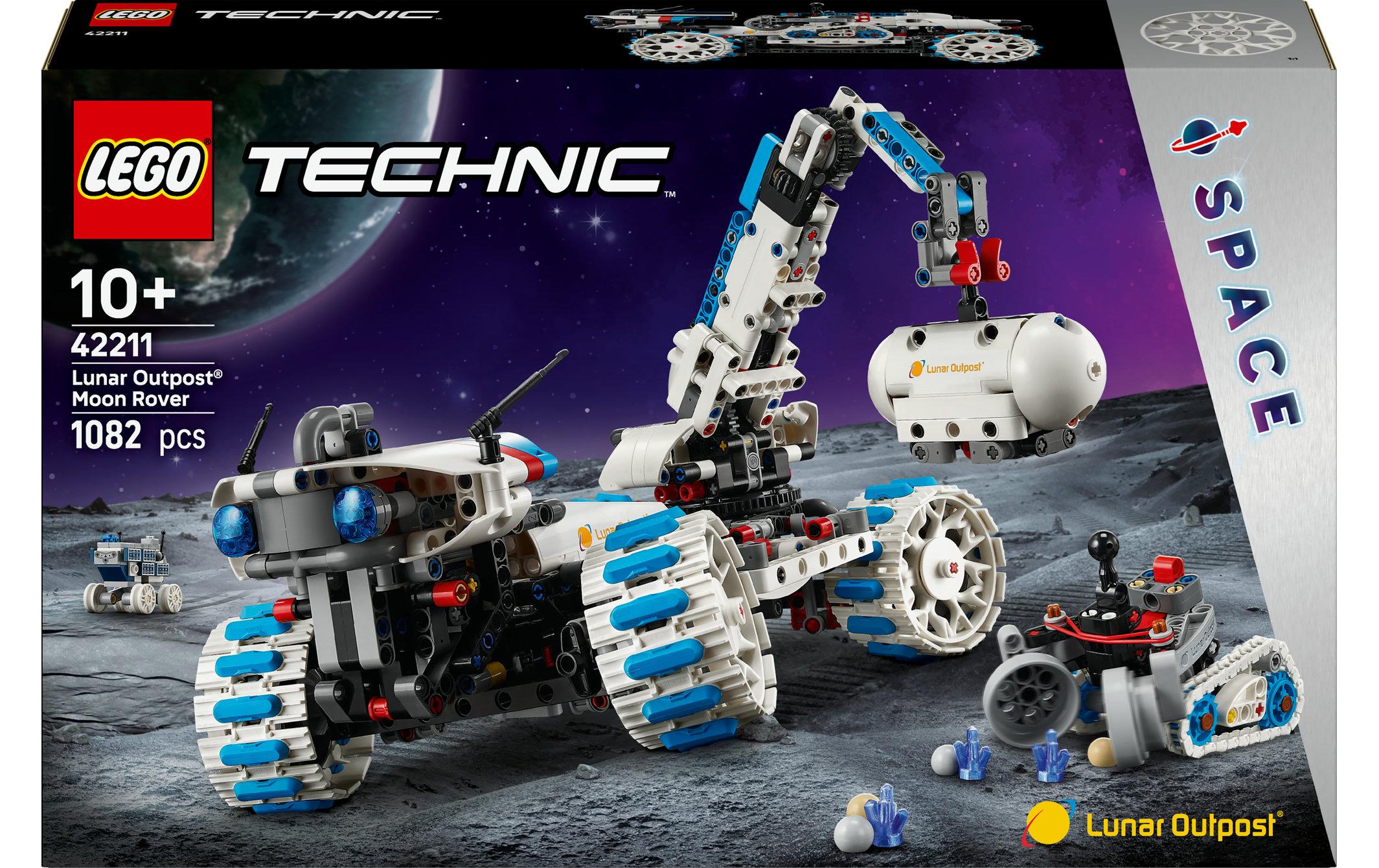 Technic Lunar Outpost Mondrover-Raumfahrzeug 42211Lehrreiches Set für Weltraumfans