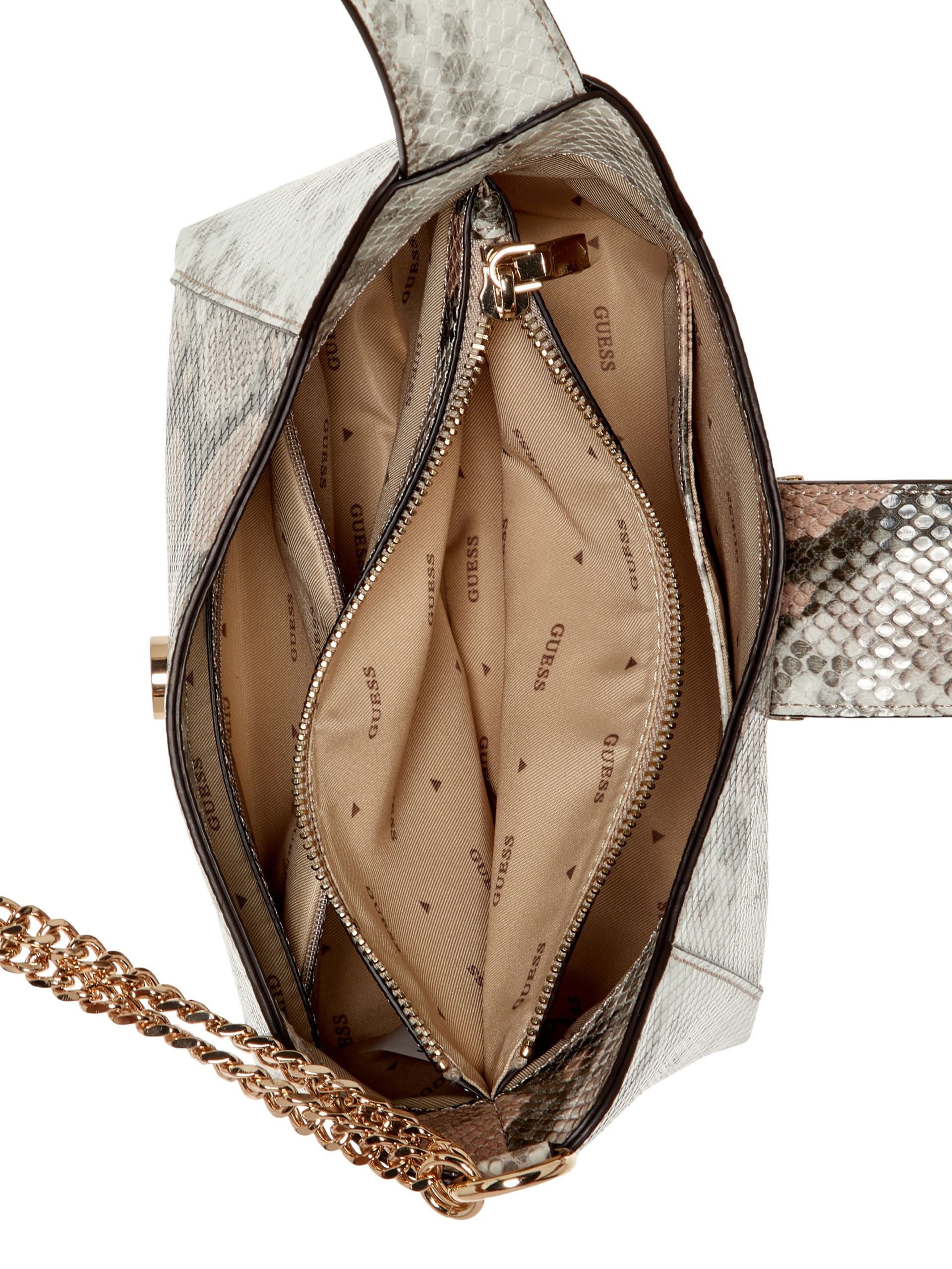 Bolsa Hobo Jane em Pele de Cobra