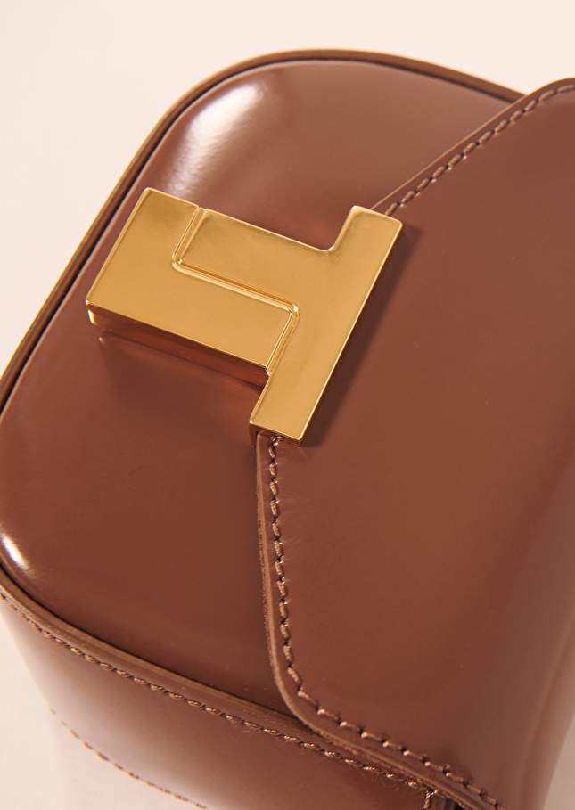 Sac 8 Bis minitaupe en cuir