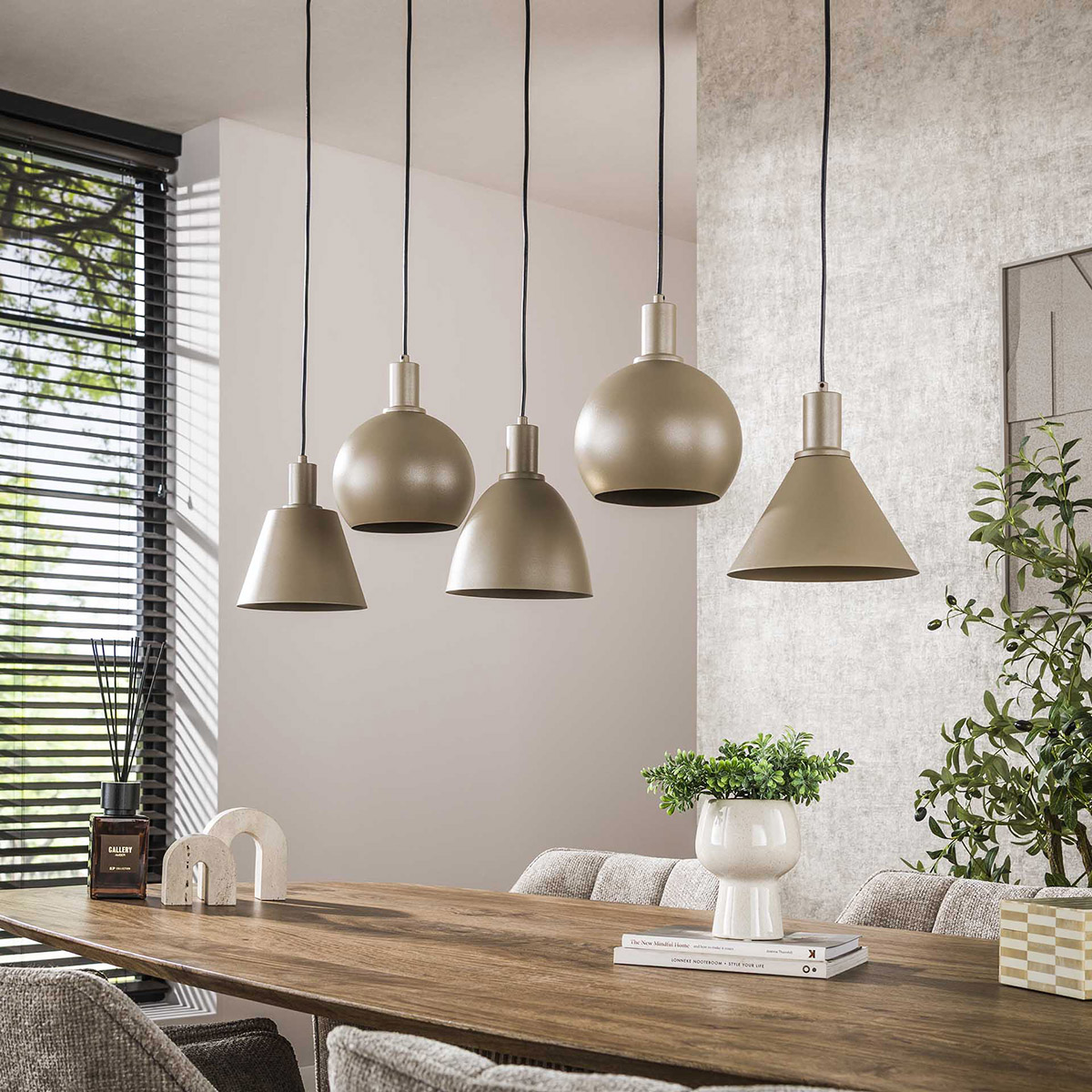 Hanglamp in de Mix beige