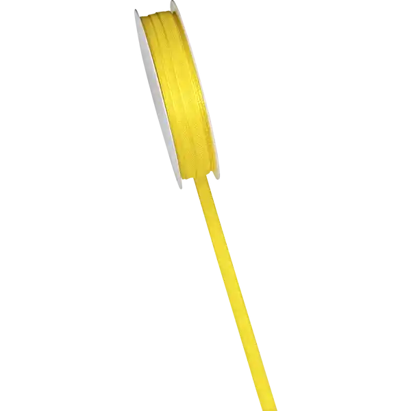 Geschenkband gelb matt