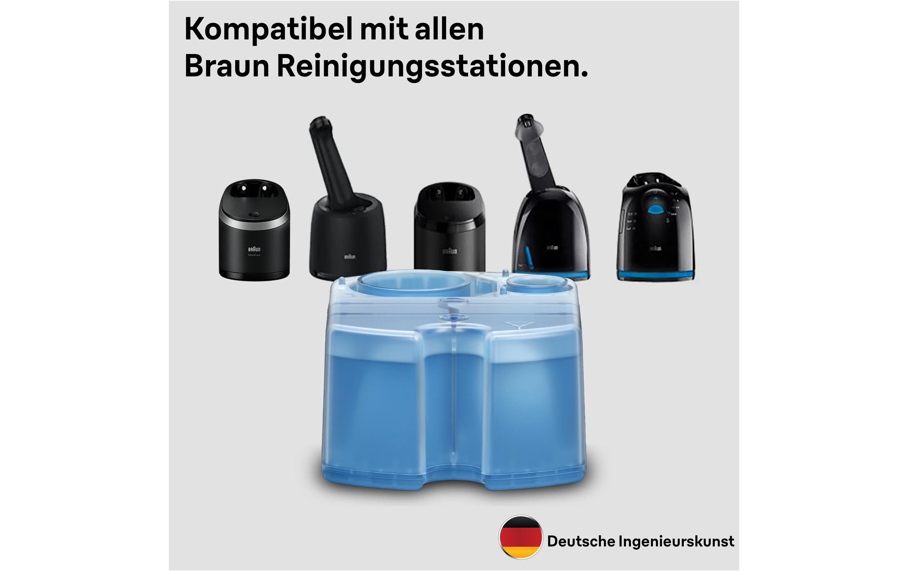 Reinigungskartusche 3-in-1 ShaverCare 2 StückReinigungsflüssigkeit für Rasierapparate