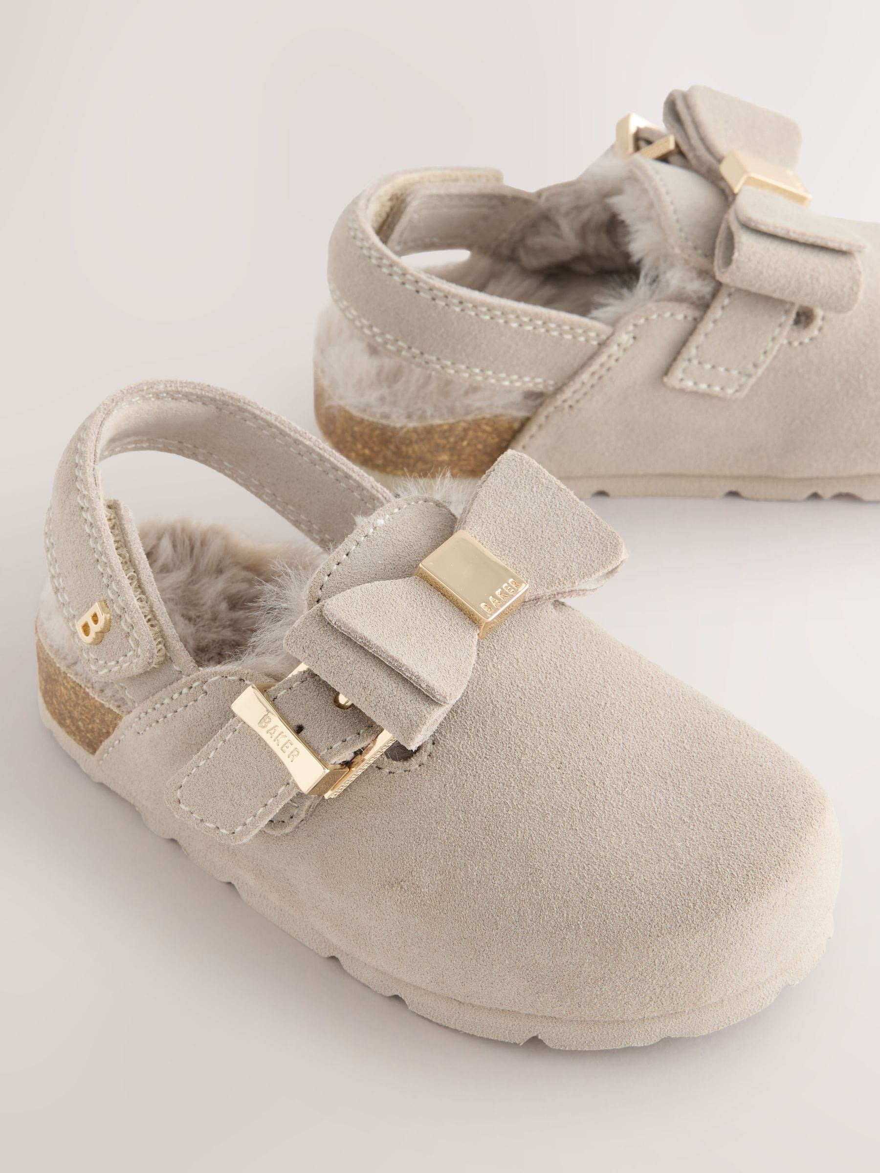 Pastelgeel - Baker by Ted Baker Girls Sling Back Mule Clog Slippers