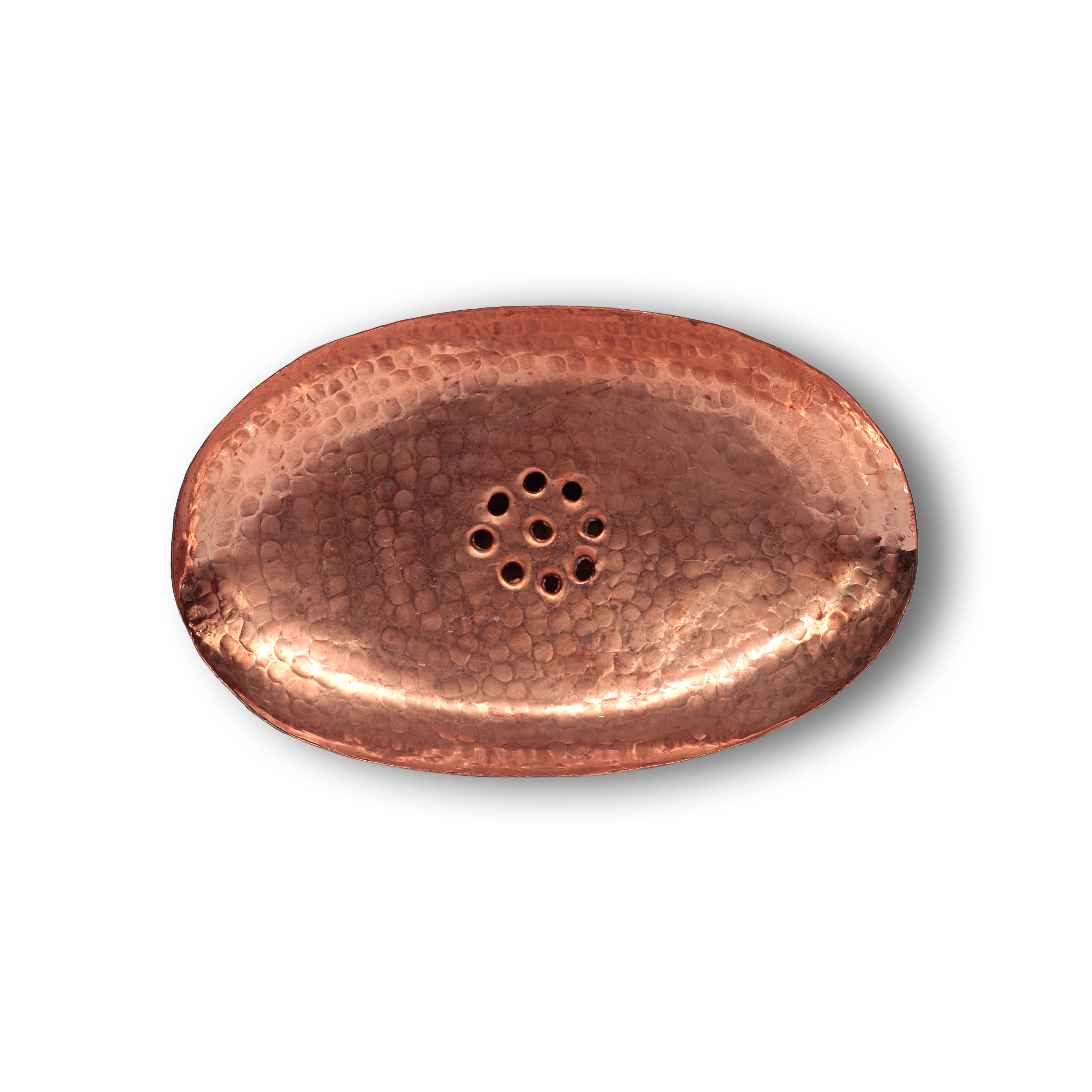 Seifenschale oval, kupfer, B 13 cm, L 8 cm, H 2 cm von fischer's lagerhaus
