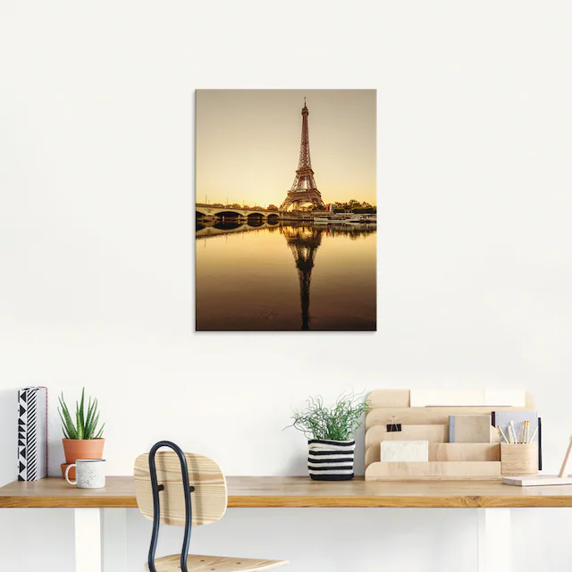 Artland Glasbild »Paris Eiffelturm V« Gebäude 1 Stk. tlg. in verschiedenen Grössen