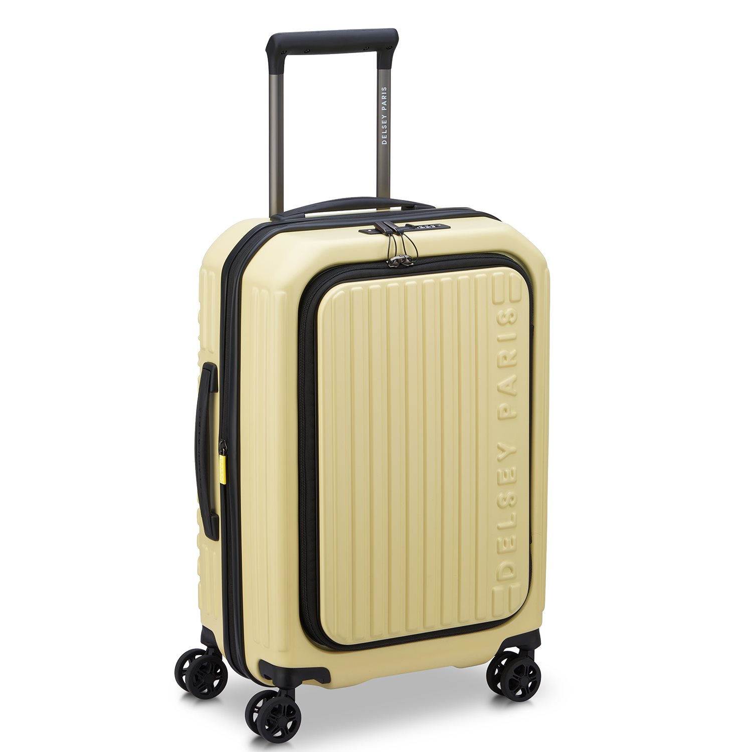 Delsey Securitime Zip Cabin Trolley S Expandable pale yellow