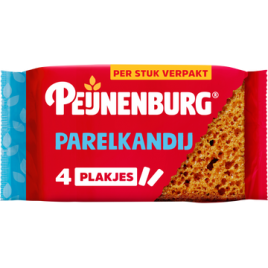 Peijnenburg ontbijtkoek parelkandij per stuk verpakt