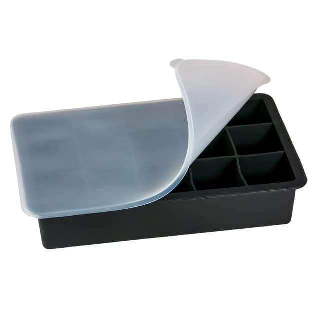 Isterningeforme Iskubs boks Isterningebakker (sort)
