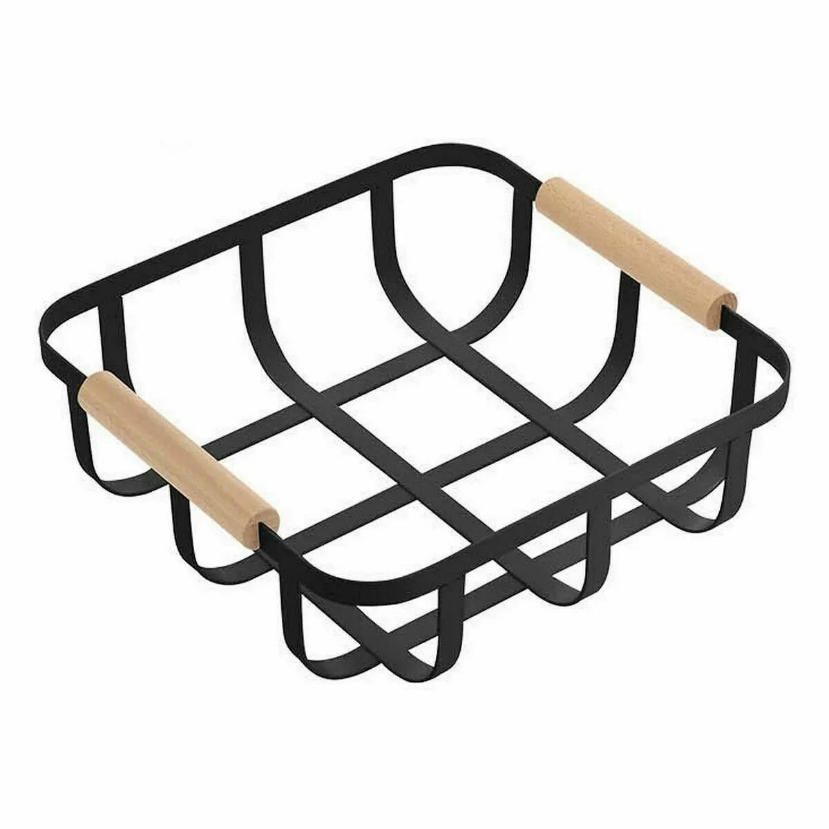 Confortime Panier Multi-usages Noir 23 x 23 x 8 cm