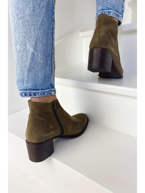 Aliwell - Bottines TIAGO Velours Antilope