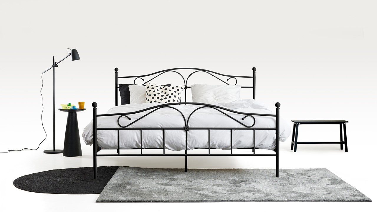 Bed Quincy zwart