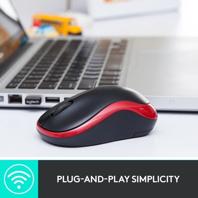 Logitech Trådløs Mus M185 (Blå)