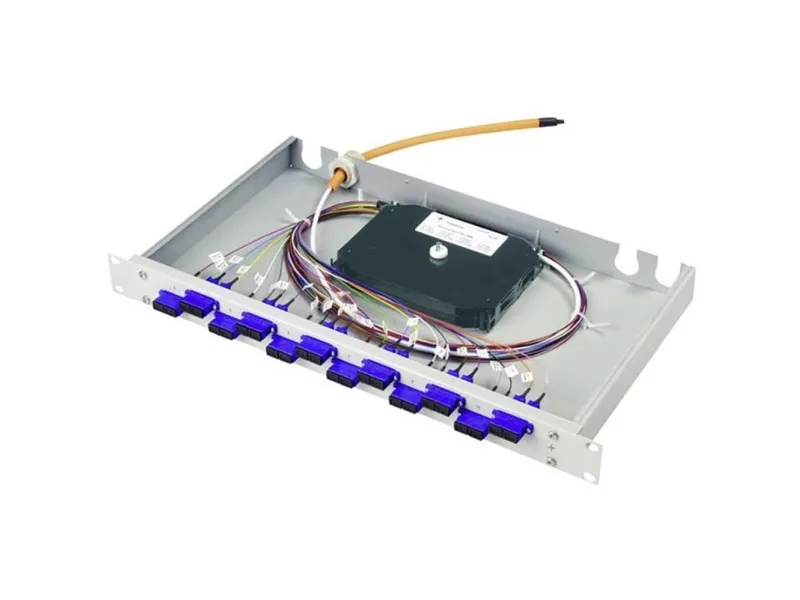 Telegärtner 100021913 Fiberoptisk patchpanel 12 porte LCD 1 U