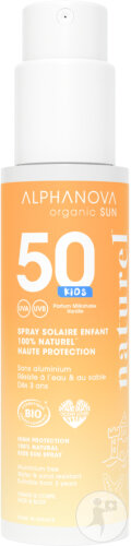 Alphanova Sun Spray Solaire Enfant 100% Naturel IP50 Bio 100g