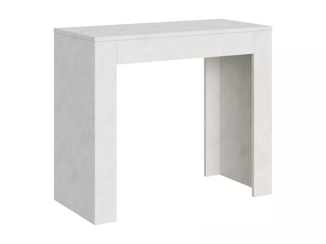 Console extensible 90x42/198 cm Emy Small Blanc Spatulé