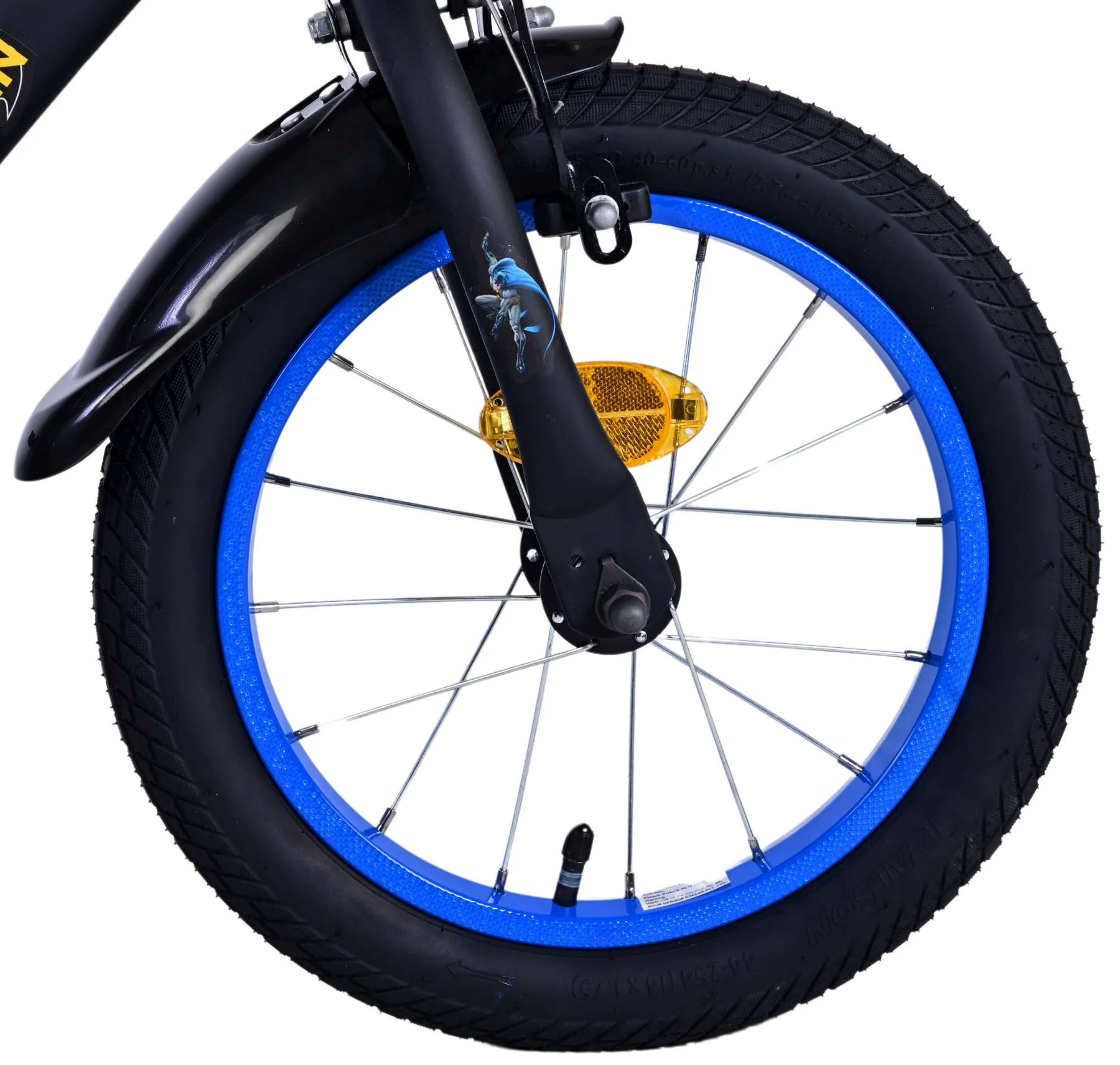 Kinderfahrrad Batman für Jungen 14 Zoll Kinderrad in Schwarz Fahrrad