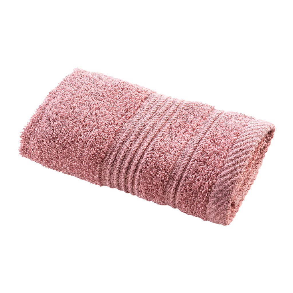 Serviette invité coton bois de rose 30x50cm