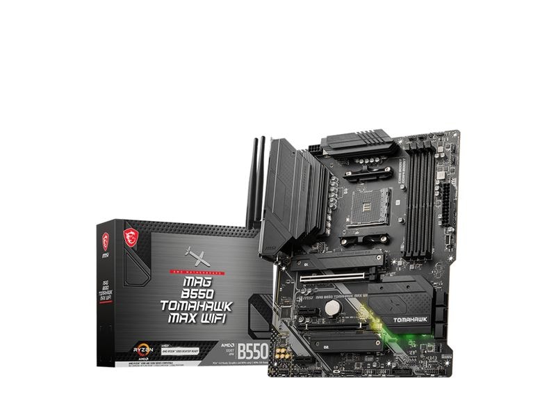 MSI Mainboard MAG B550 Tomahawk Max Wifi DDR4 Gaming-ATX-Mainboard mit B550-Chipsatz und WLAN