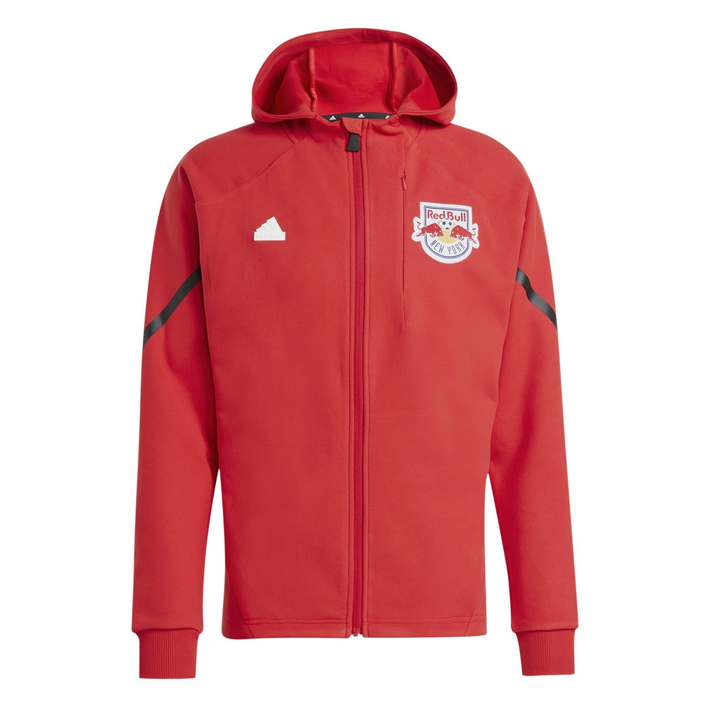 adidas New York Red Bulls Anthem Anorak Jacket 2023 2024 Adults
