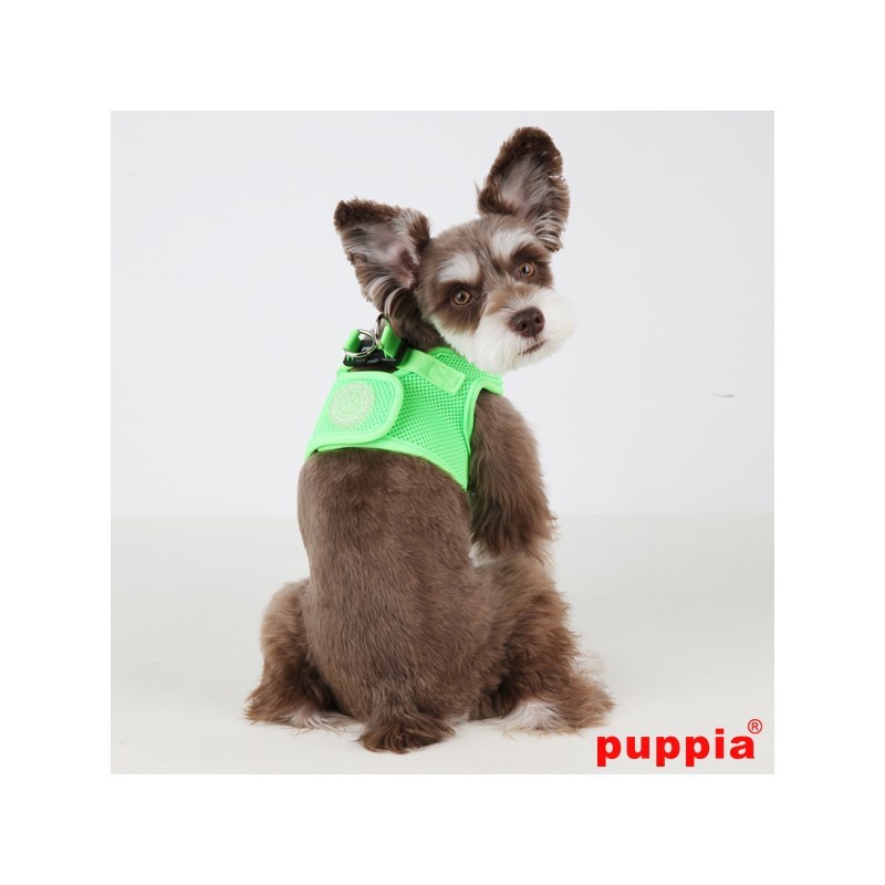 Colete peitoral neon para cães, verde