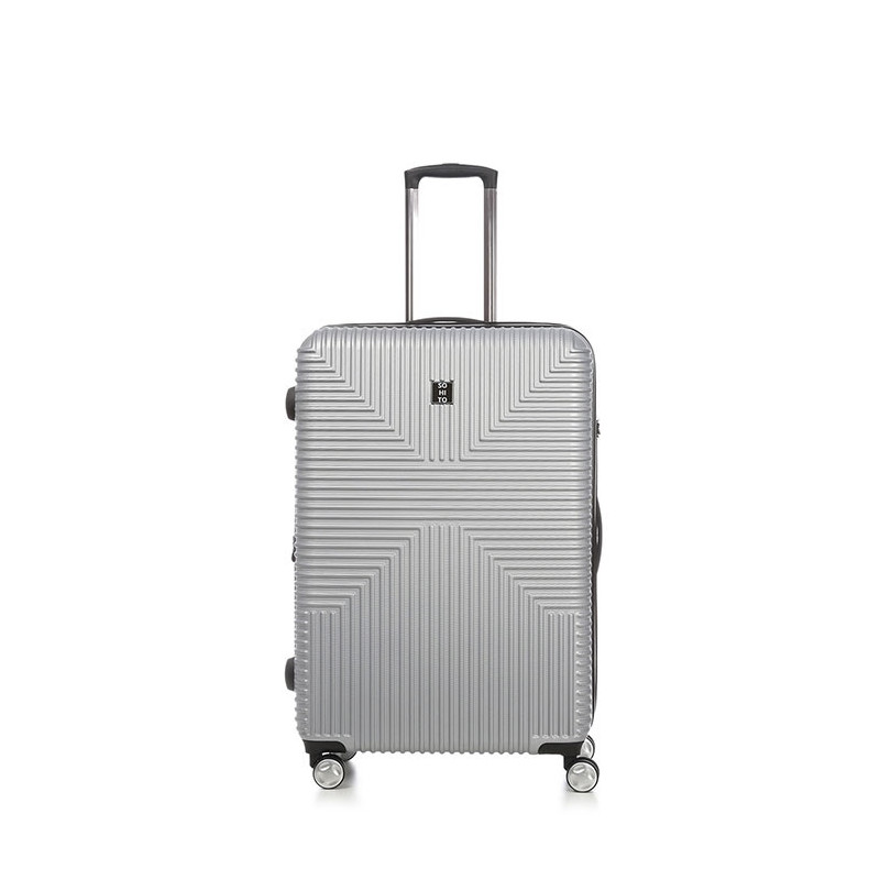 Lot de 4 valises rigides Takai 87, 77, 67 et 55 cm Argent