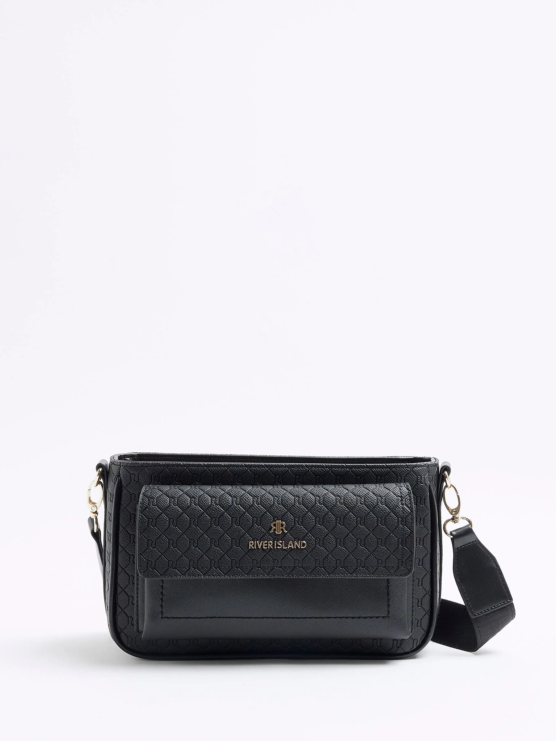 Zwart - River Island Utility Pochette Cross-Body Bag