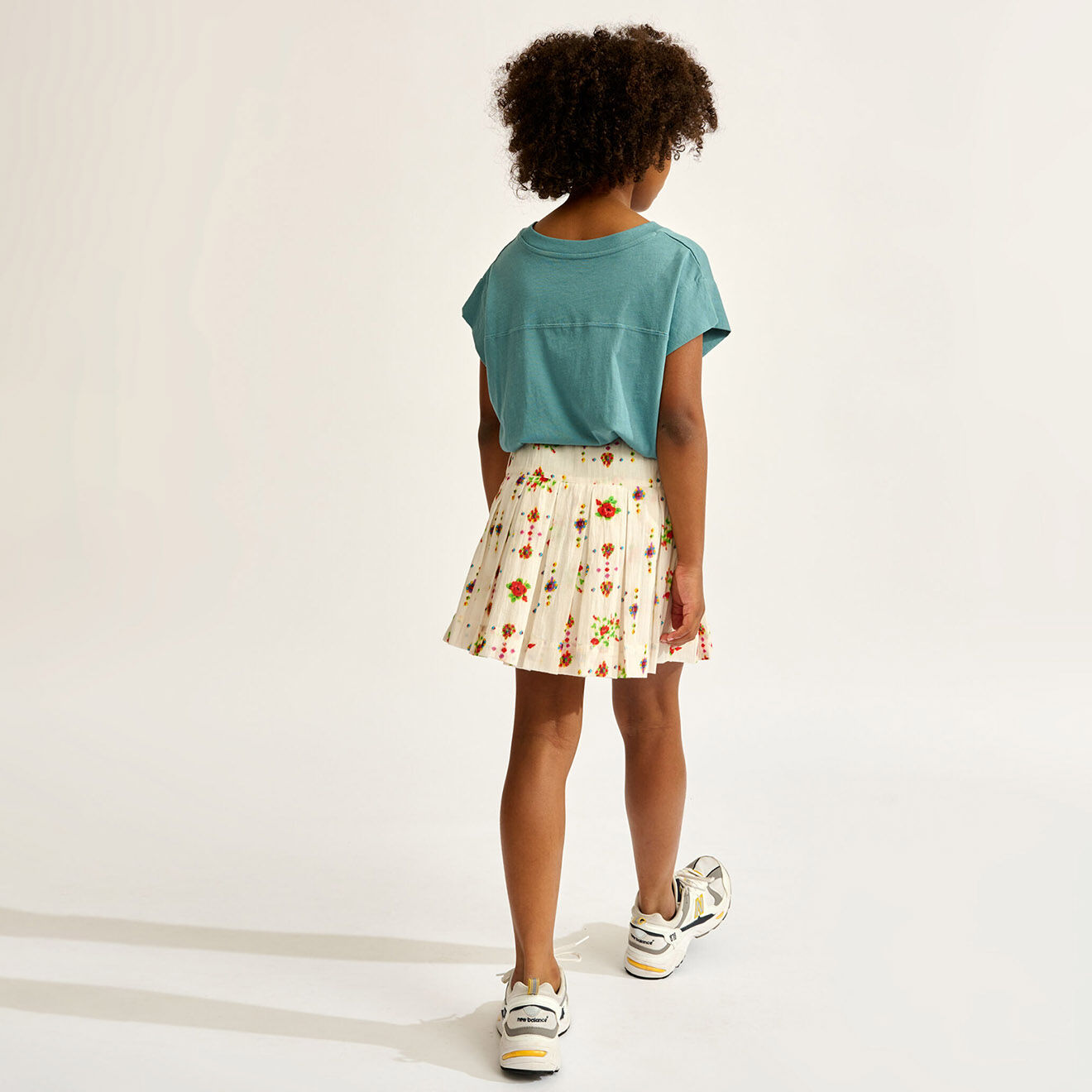 Bellerose Jupe plissée Haka blanc/multicolore