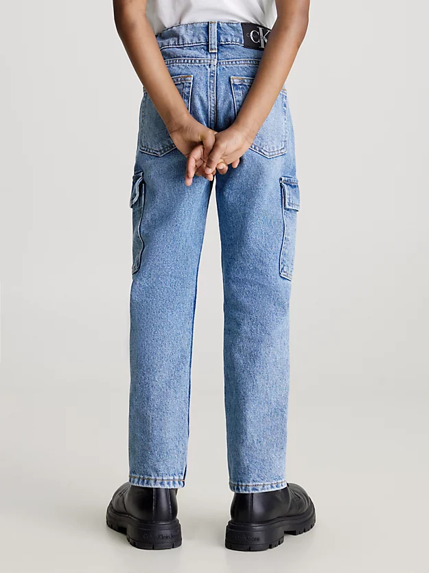 calça jeans de pai