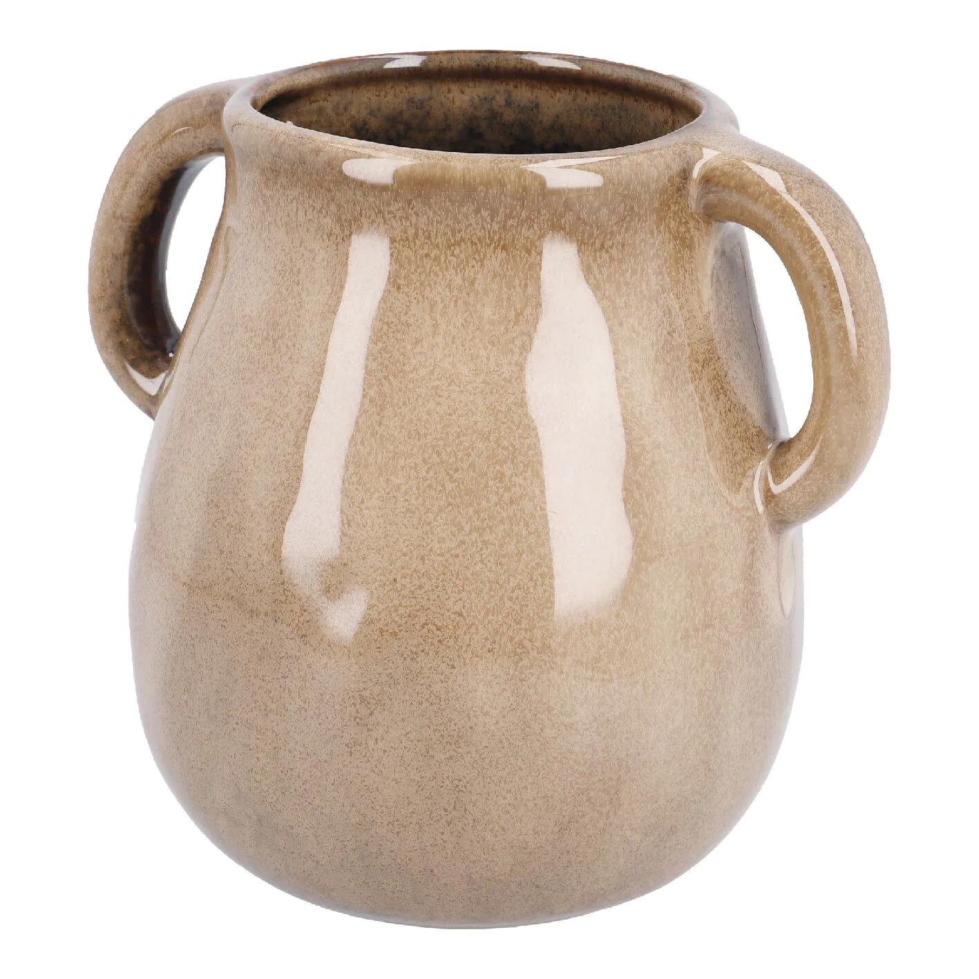 Vase Krug mit Griffen, creme