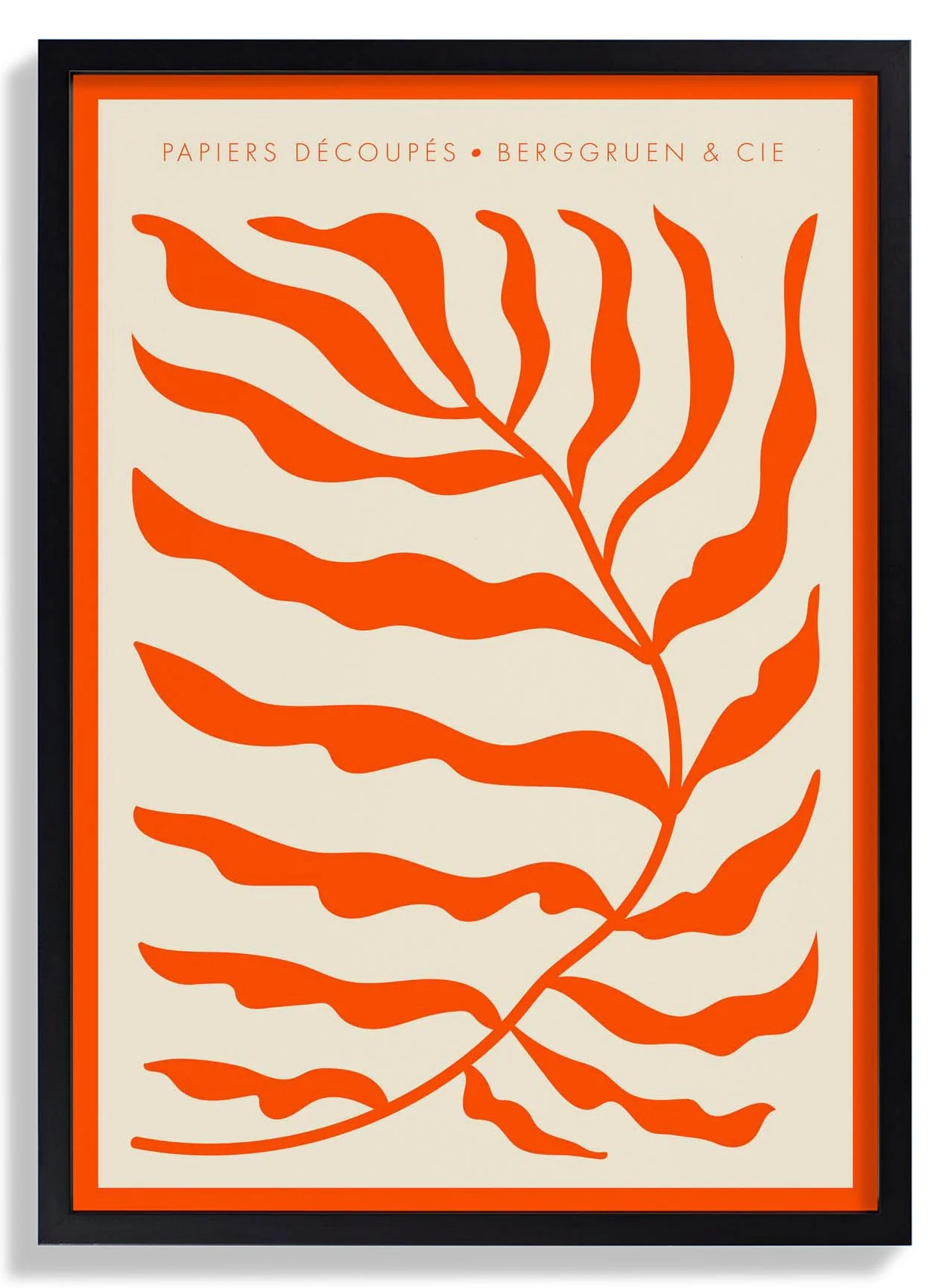 Orange Leafs Papiers Découpés Kunstausstellung