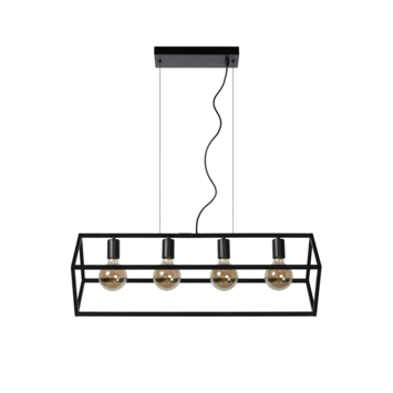 Lucide hanglamp Fabian zwart 80x28 cm (lxb)