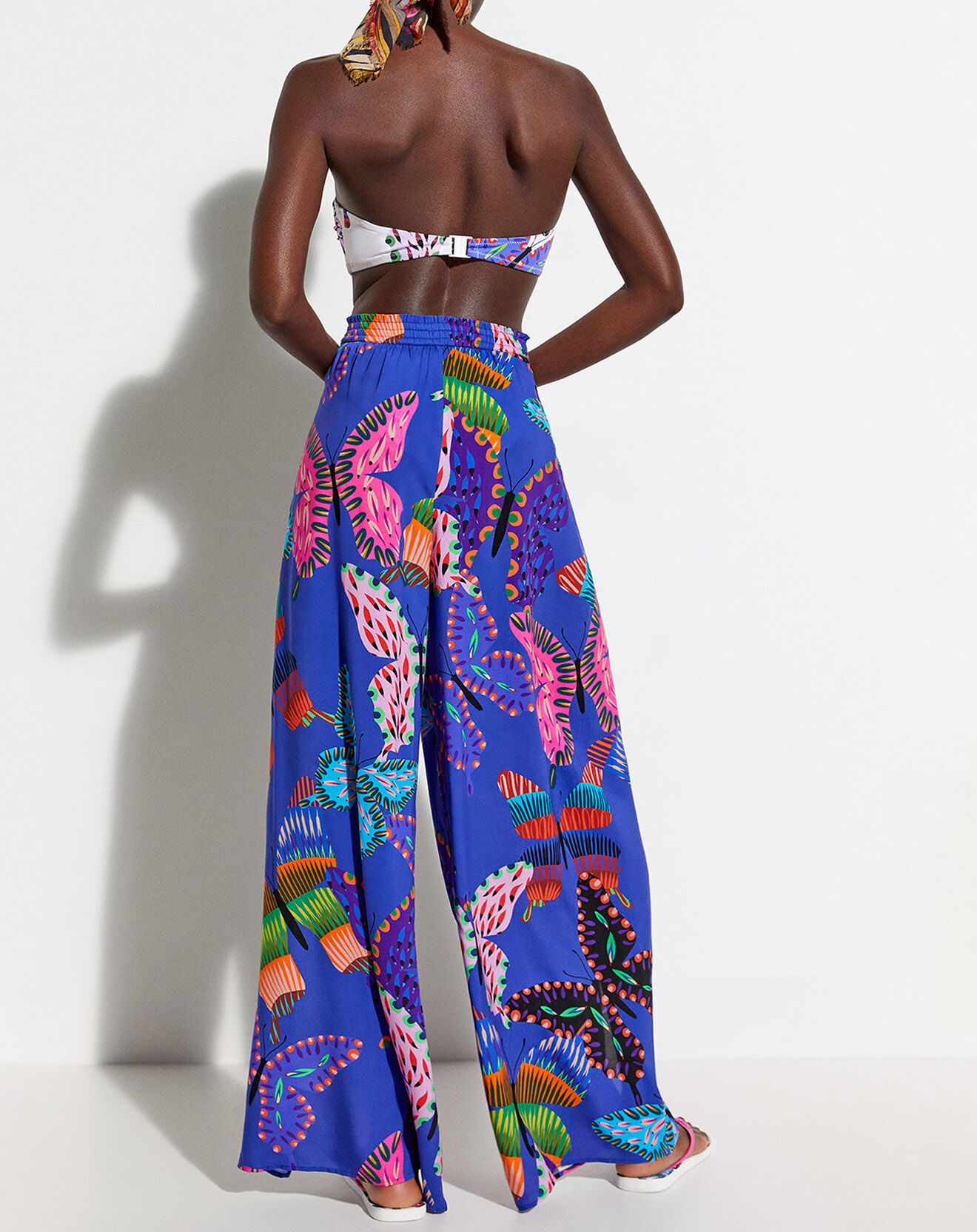 Desigual Pantalon Hajar bleu klein