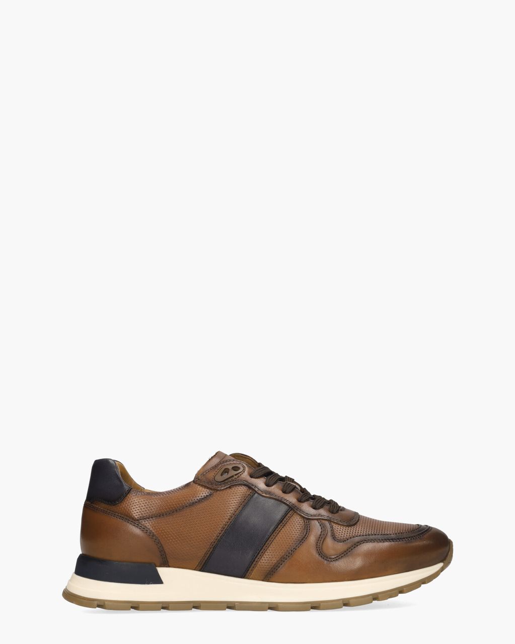 Daniel Kenneth Winay Cognac/Donkerblauw Herensneakers