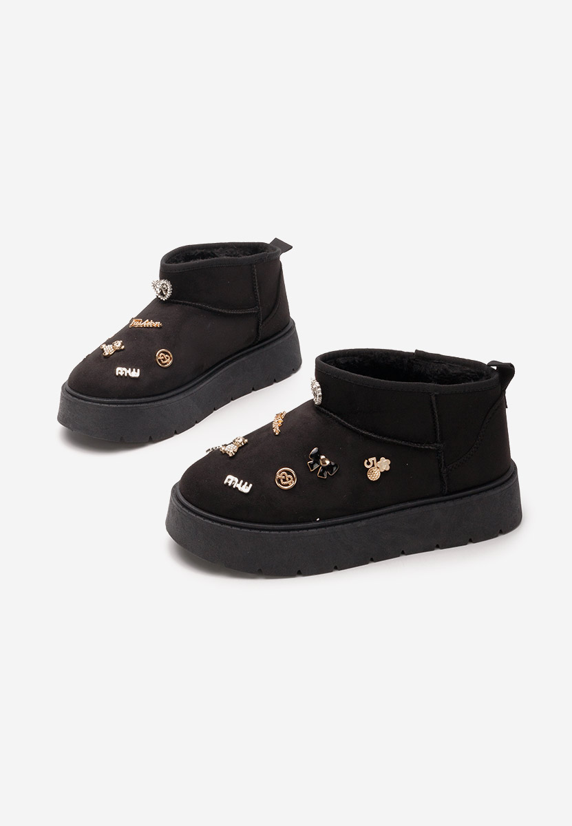 Bottes de neige femme noires Sanara