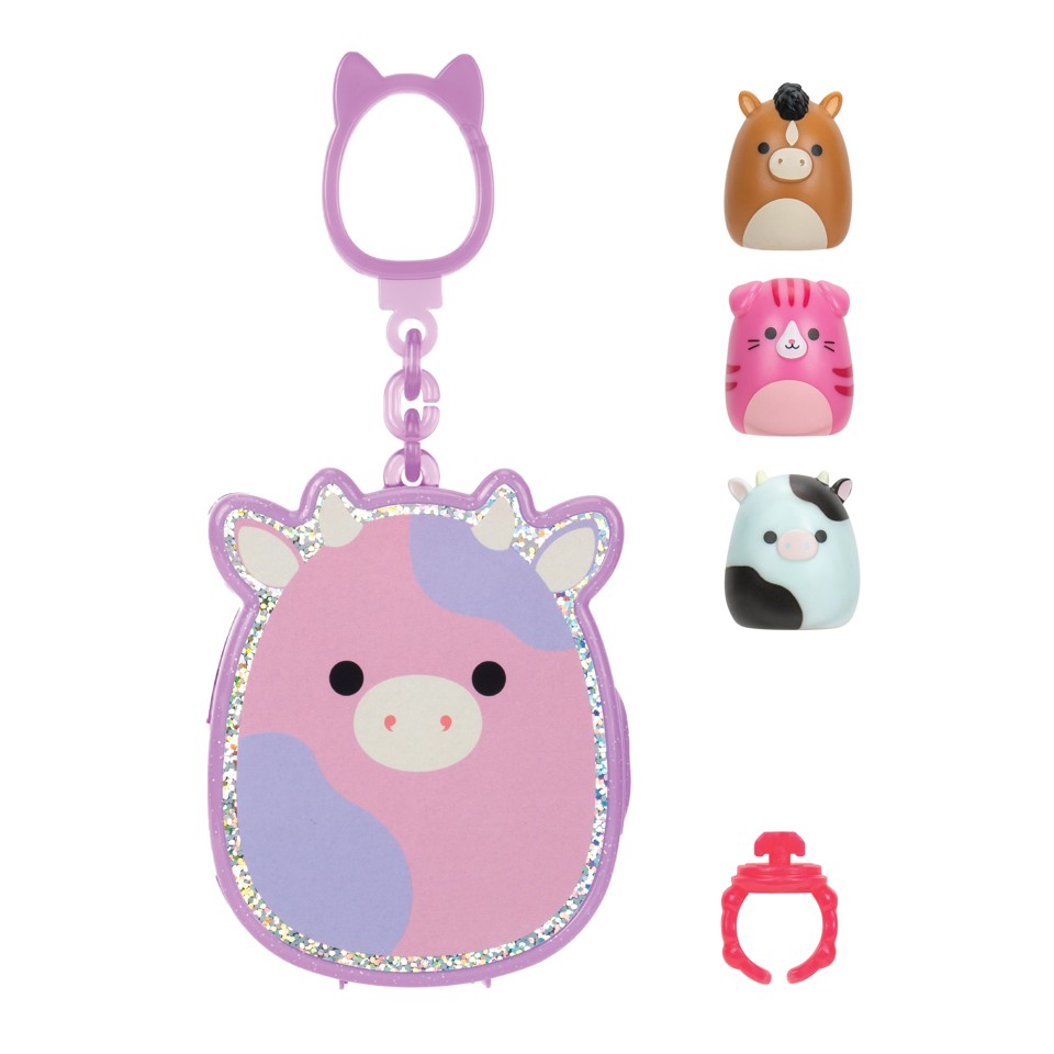 Squishalongs - 2,5 cm Nøglering (4-pakke)