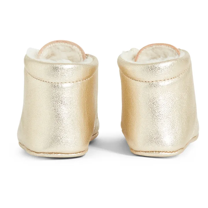 Poppée Chaussons Mini First Fourrés | Argenté
