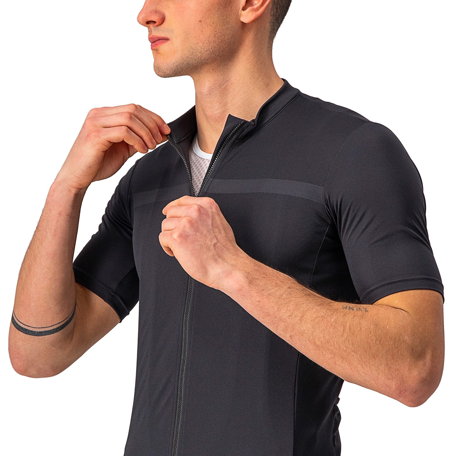Castelli Classifica Radtrikot Herren light black