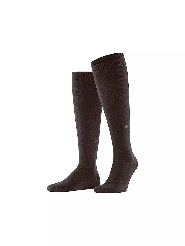 BURLINGTON Herren Kniestrümpfe LEEDS 40-46 dark brown braun